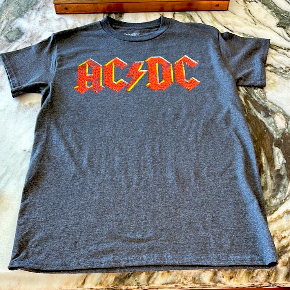 AC/DC Graphic T-Shirt in Gray